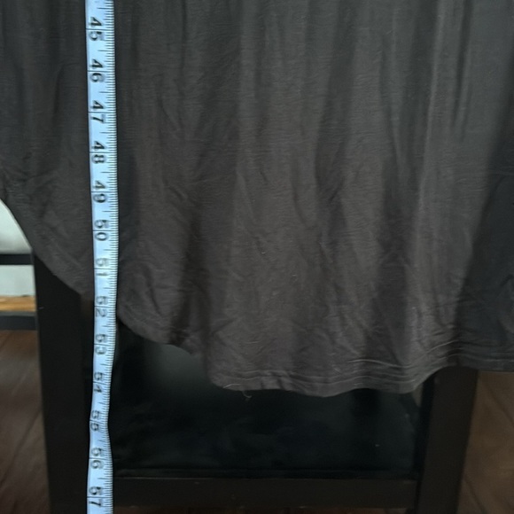 White Mark NWT Women’s XL Black Cold Shoulder Ruffle Adjustable Strap Maxi Dress - Picture 6 of 7